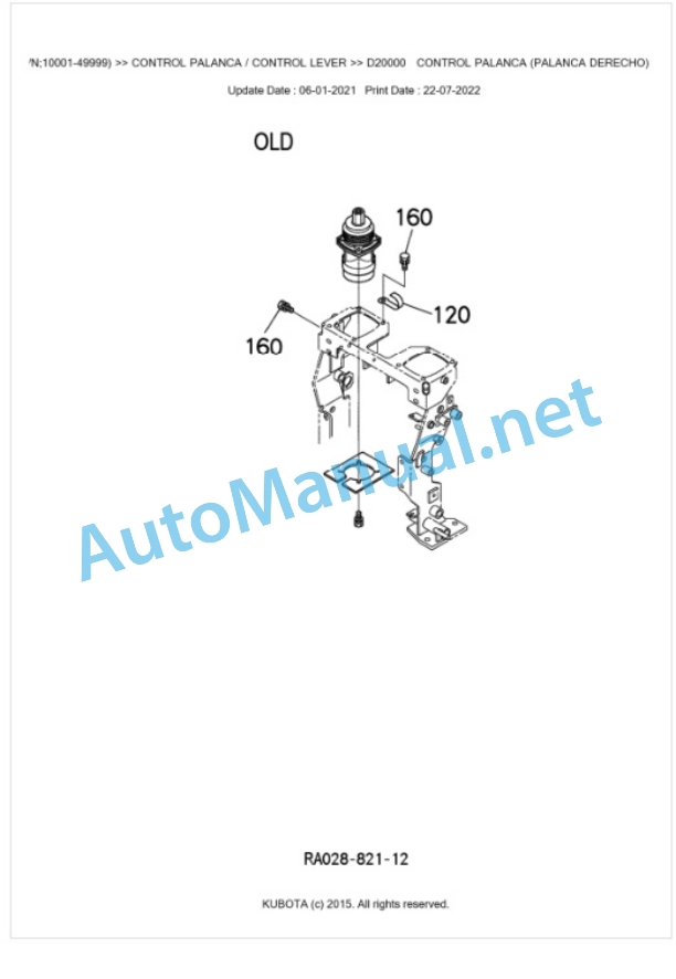 Kubota U10-3 Parts Manual PDF BKIDA0272-4