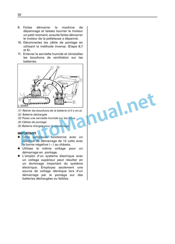 Kubota U17 Backhoe Operators Manual PDF FR-3