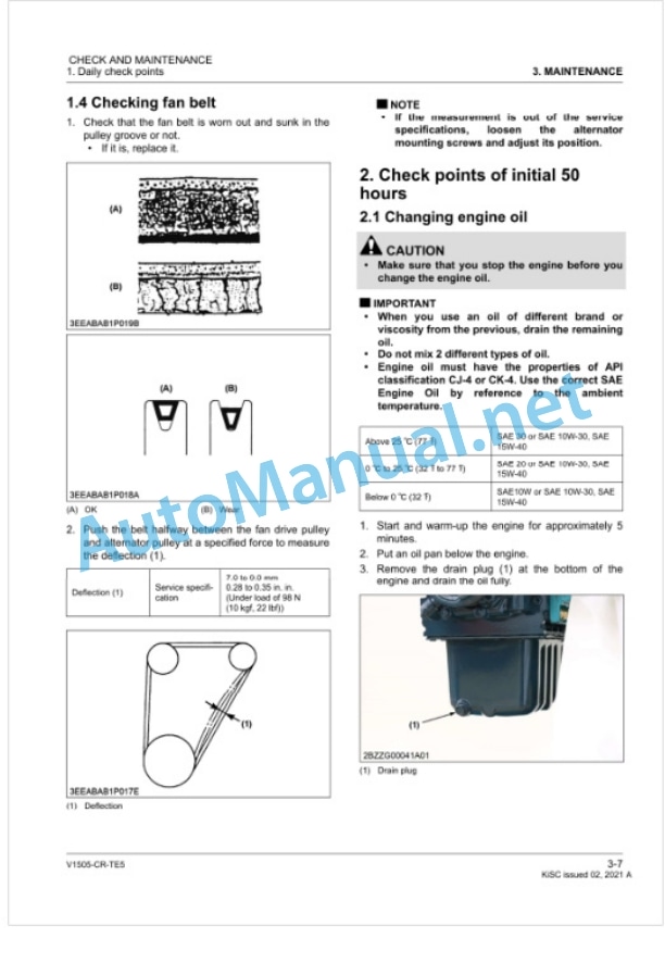 Kubota V1505-CR-TE5 Diesel Engine Workshop Manual PDF-2