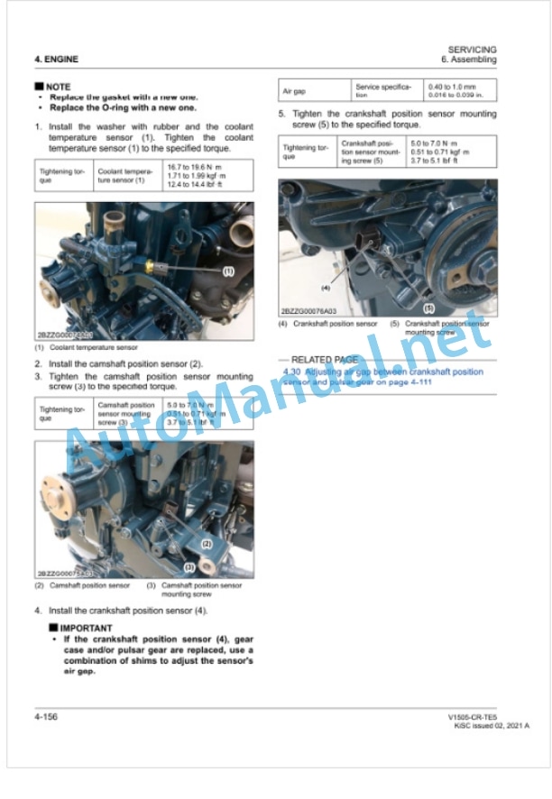 Kubota V1505-CR-TE5 Diesel Engine Workshop Manual PDF-5