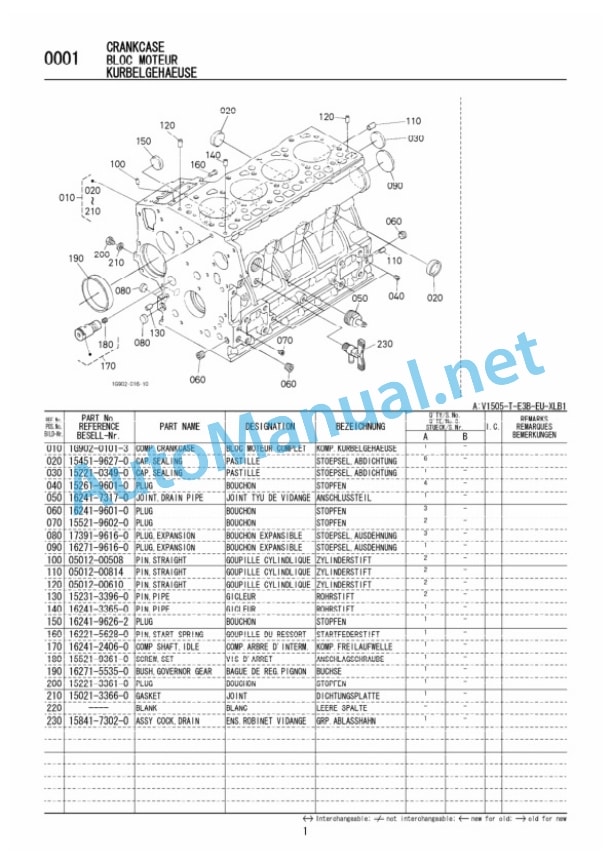 Kubota V1505-T-E3B-EU-XL Diesel Engine Parts Manual PDF-2