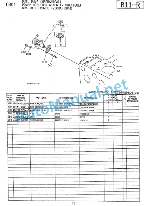 Kubota V2003-T-EBB-EC-1 Diesel Engine Parts Manual PDF-4