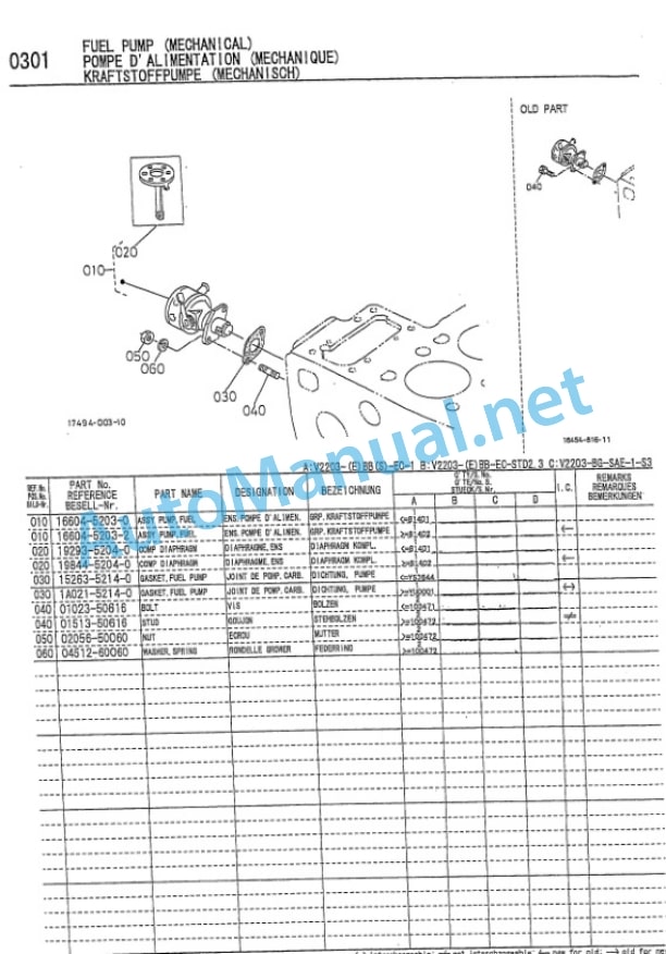 Kubota V2203-EBB-EC-1 Diesel Engine Parts Manual PDF-4