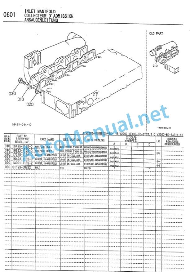 Kubota V2203-EBB-EC-1 Diesel Engine Parts Manual PDF-5