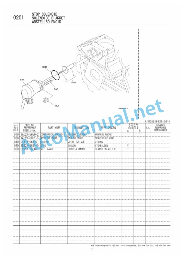 Kubota V2203-M-E2B-SHF-1 Diesel Engine Parts Manual PDF-4