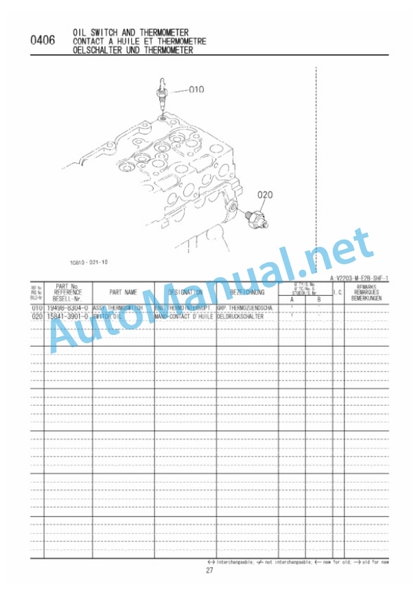 Kubota V2203-M-E2B-SHF-1 Diesel Engine Parts Manual PDF-5