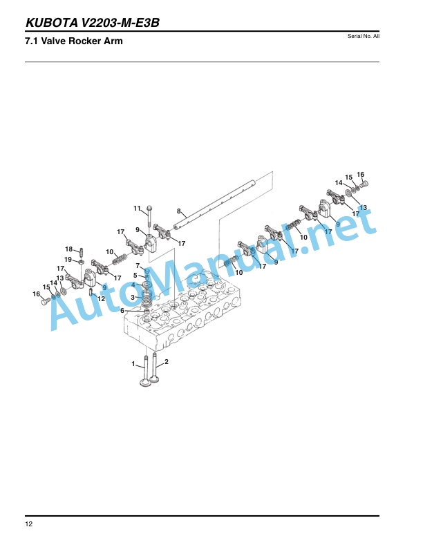 Kubota V2203-M-E3B-1, V2203-M-E3B-2, V2403 Parts Manual PDF-2