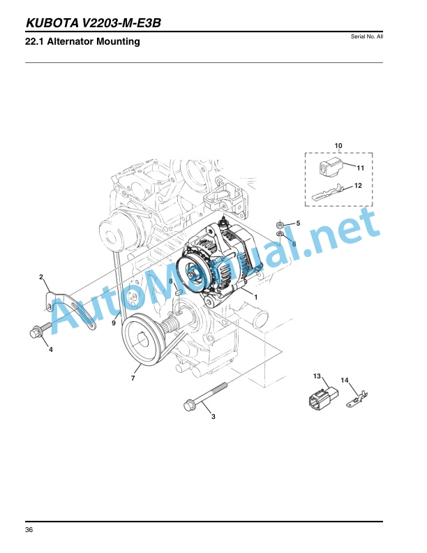 Kubota V2203-M-E3B-1, V2203-M-E3B-2, V2403 Parts Manual PDF-4