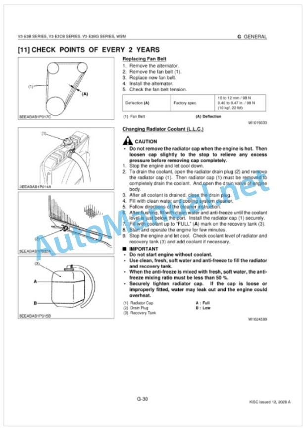 Kubota V3-E3B, V3-E3CB, V3-E3BG Series Diesel Engine Workshop Manual PDF-2