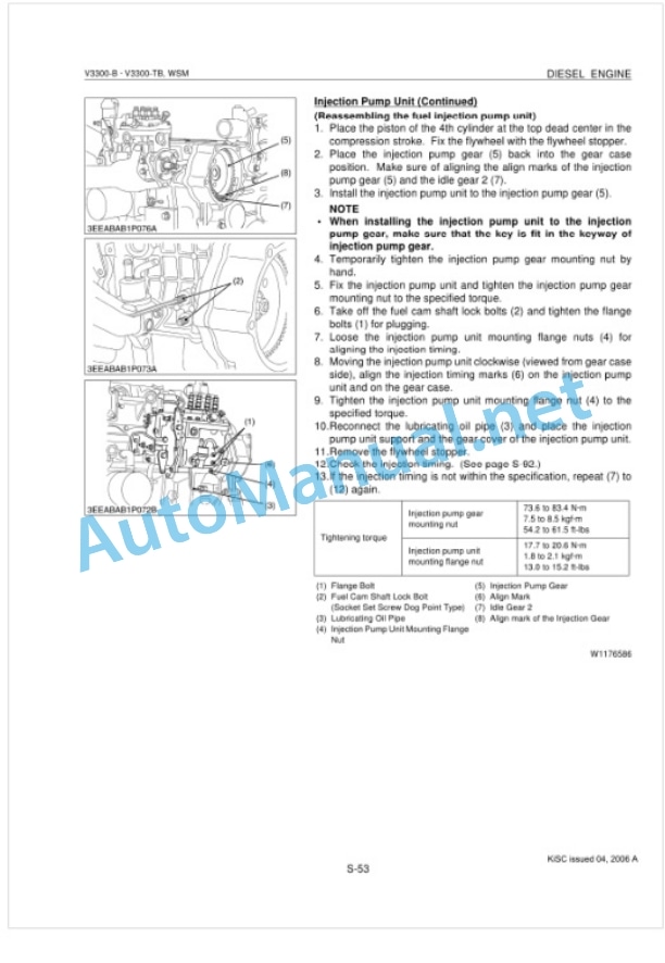 Kubota V3300-B, V3300-TB Diesel Engine Workshop Manual PDF-4