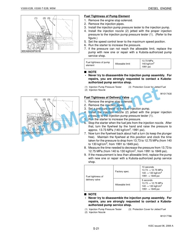 Kubota V3300-E2B, V3300-T-E2B Diesel Engine Workshop Manual PDF-4