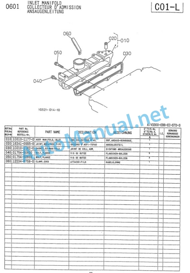 Kubota V3300-EBB-EC-STD3 Diesel Engine Parts Manual PDF-5