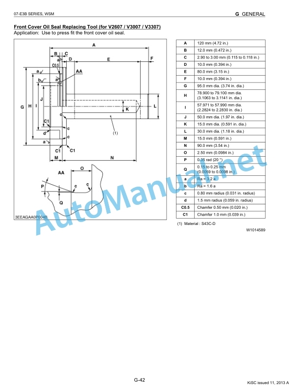 Kubota V3307 Diesel Engine Repair Manual-2