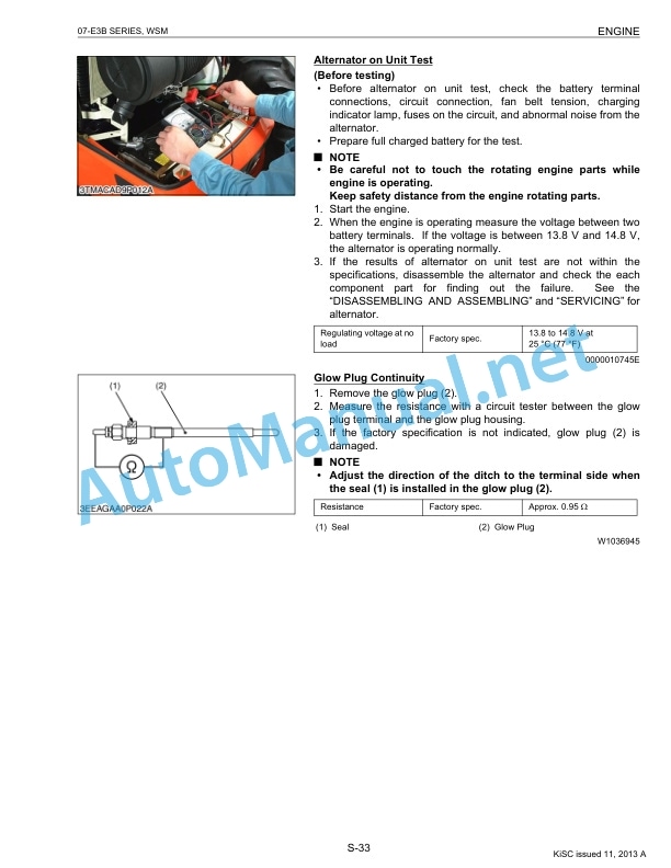 Kubota V3307 Diesel Engine Repair Manual-4