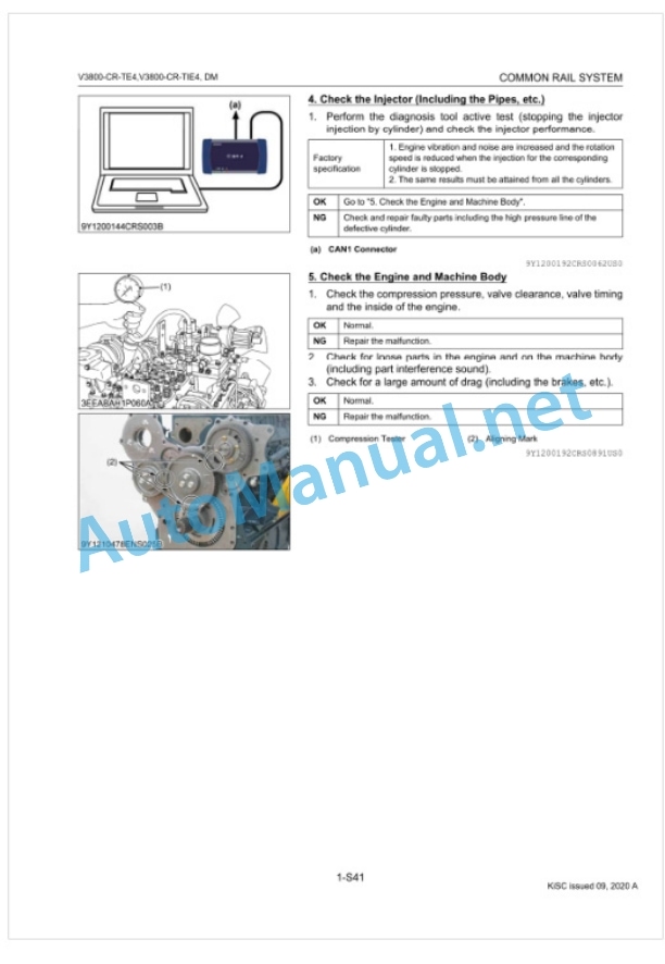 Kubota V3800-CR-TE4, V3800-CR-TIE4 (For Tractor) Common Rail System Diagnosis Manual-2