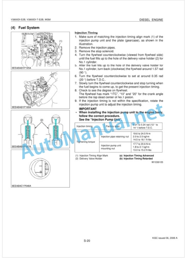 Kubota V3800DI-E2B, V3800DI-T-E2B Diesel Engine Workshop Manual PDF-4