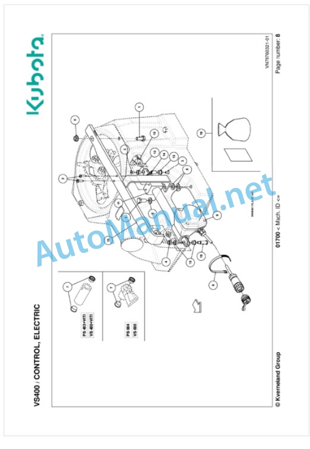 Kubota VS400 Parts Manual PDF-2