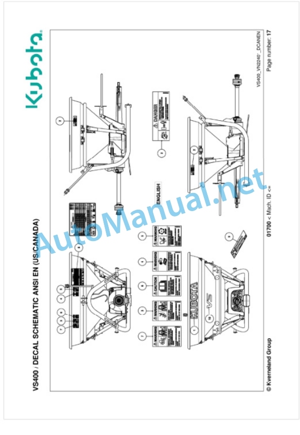 Kubota VS400 Parts Manual PDF-3