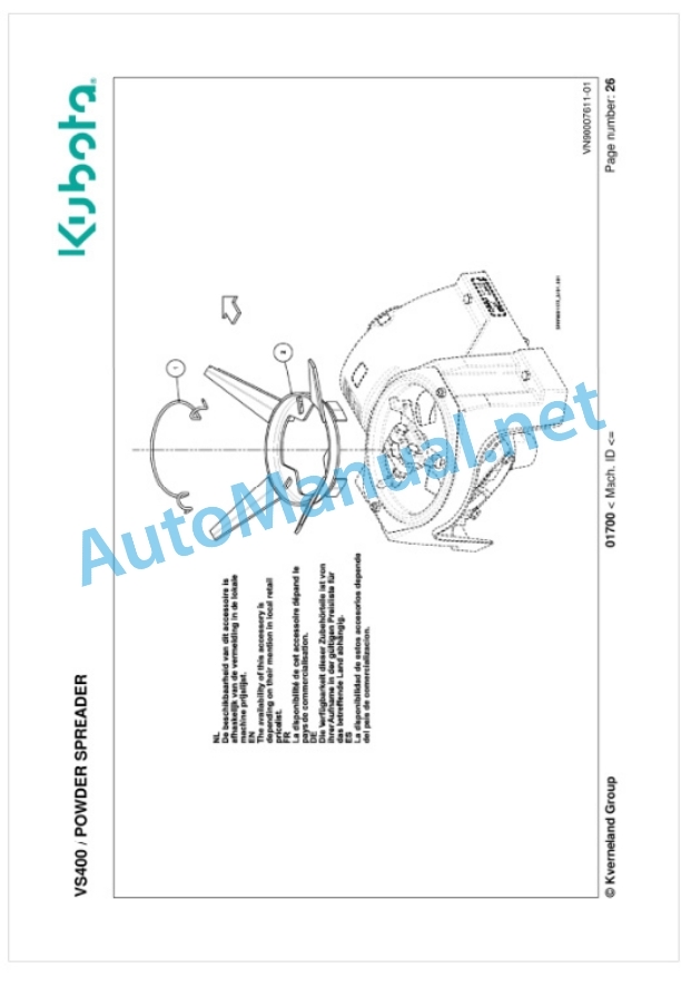 Kubota VS400 Parts Manual PDF-4