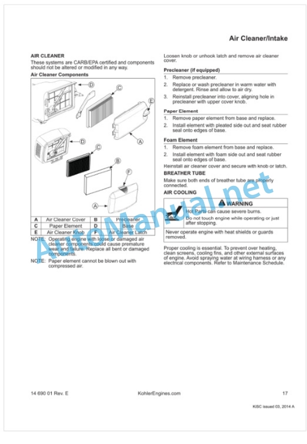 Kubota W821SC-AU, W821S-AU, W819P-AU Walk Behind Mower Workshop Manual PDF-4