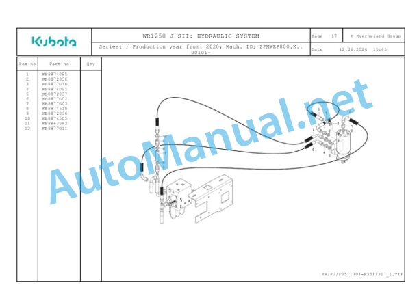 Kubota WR1250 Parts Manual PDF-5