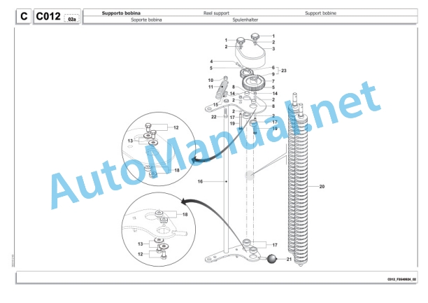 Kubota WR1400 M Bale Wrapper Parts Manual PDF-3