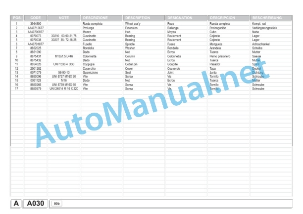 Kubota WR1600 J Bale Wrapper Parts Manual PDF-2