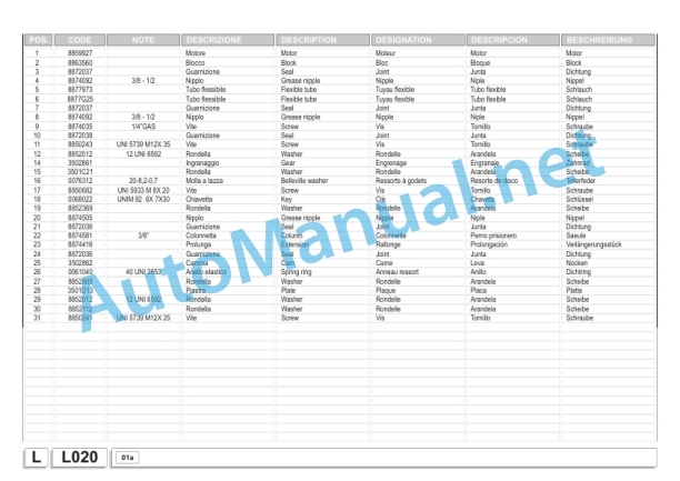 Kubota WR1600 J Bale Wrapper Parts Manual PDF-4