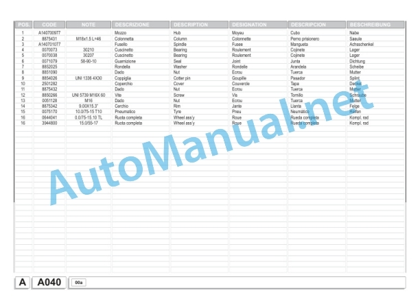 Kubota WR1850 C Bale Wrapper Parts Manual PDF-2