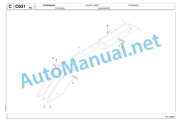 Kubota WR1850 J Bale Wrapper Parts Manual PDF-3