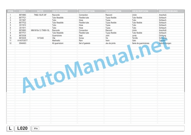 Kubota WR1850 J Bale Wrapper Parts Manual PDF-4