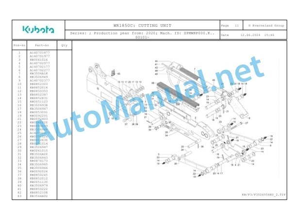 Kubota WR1850C Parts Manual PDF-3