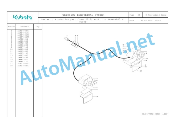 Kubota WR1850C Parts Manual PDF-5