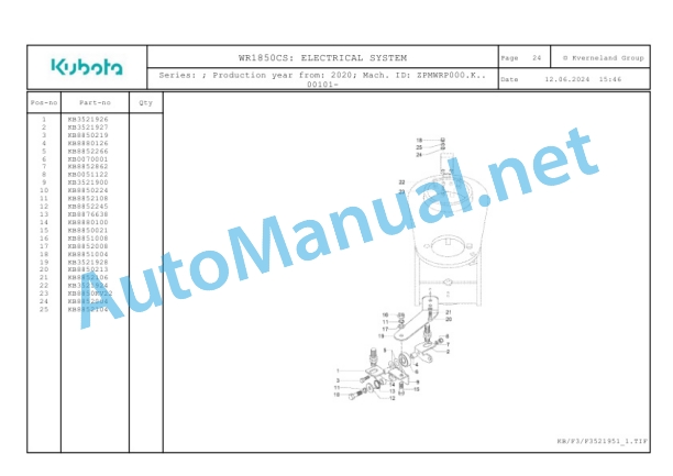 Kubota WR1850CS Parts Manual PDF-5