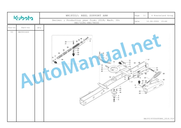 Kubota WR1850J Parts Manual PDF-3