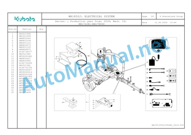 Kubota WR1850J Parts Manual PDF-5