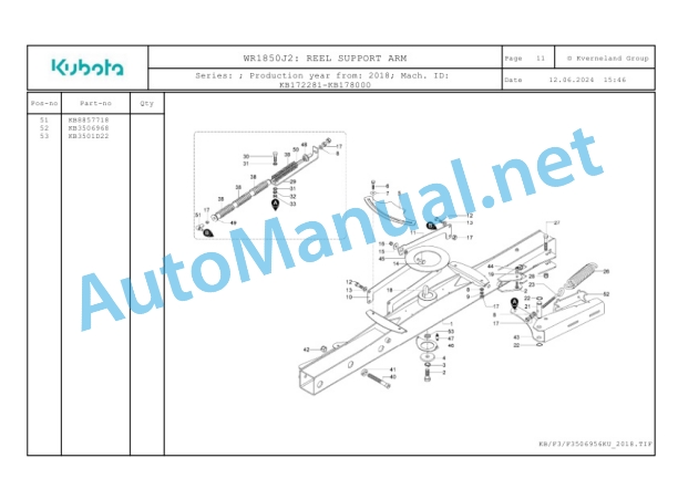 Kubota WR1850J2 Parts Manual PDF-3