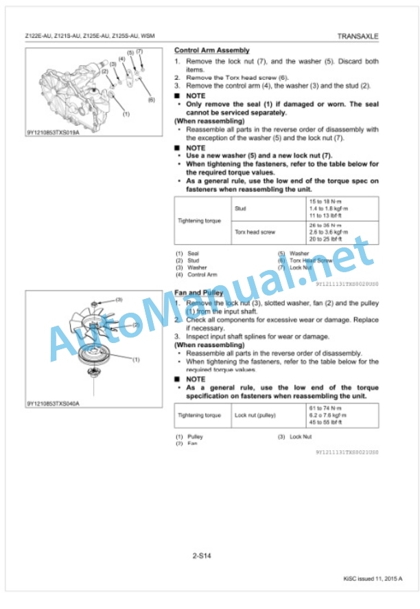 Kubota Z122E-AU, Z121S-AU, Z125E-AU, Z125S-AU Workshop Manual PDF-4