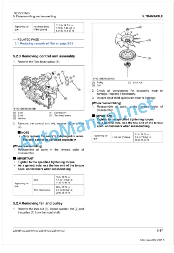 Kubota Z231BR-AU, Z231KH-AU, Z251BR-AU, Z251KH-AU Workshop Manual PDF-4