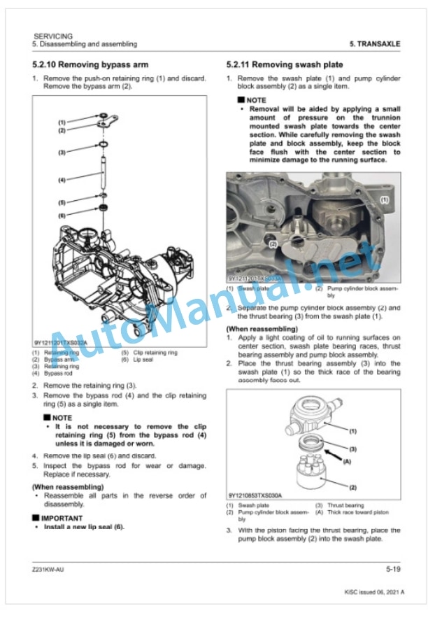 Kubota Z231KW-AU Workshop Manual PDF-4