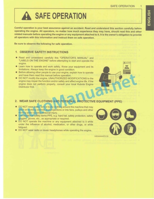 Kubota Z482-E, Z602-E, D662-E, D722-E, D782 Operators Manual PDF-2