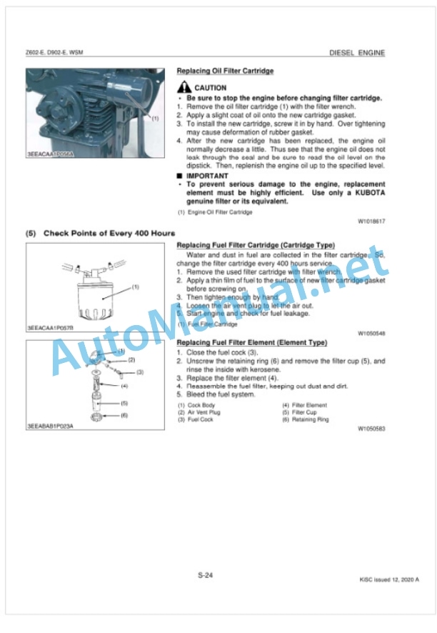 Kubota Z602-E, D902-E Diesel Engine Workshop Manual PDF-3