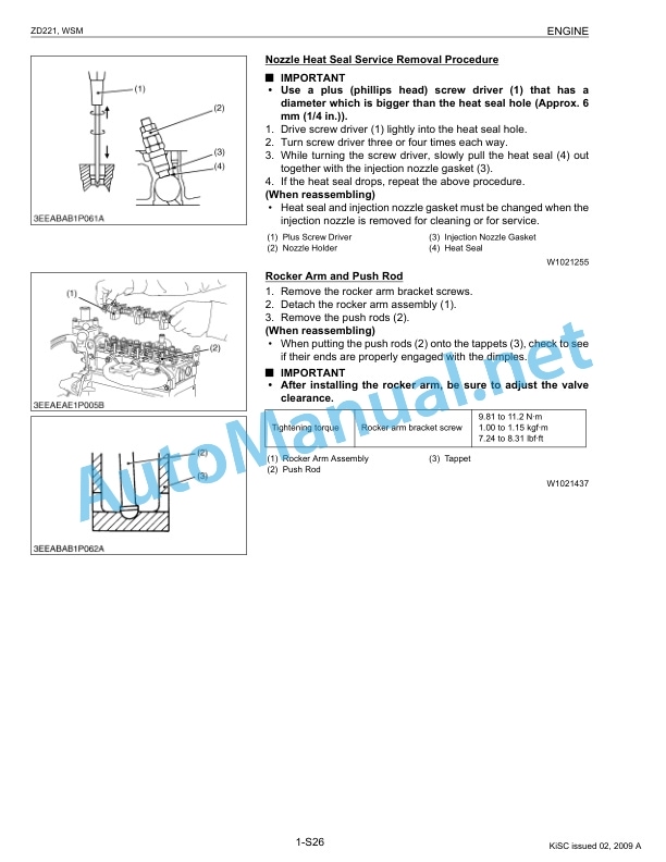 Kubota ZD221 Zero Turn Mower Workshop Manual PDF EN-3