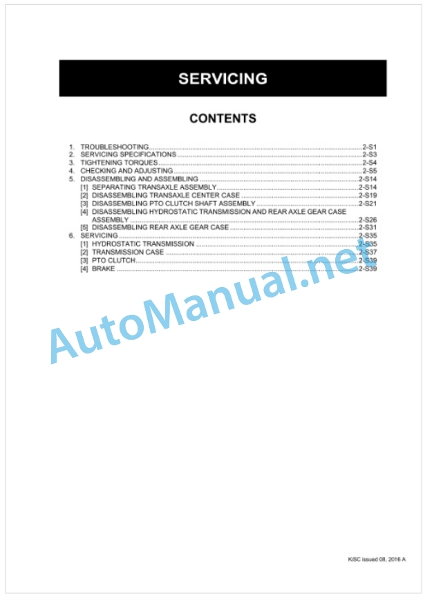 Kubota ZD321, ZD323, ZD326, ZD331 Workshop Manual PDF-4