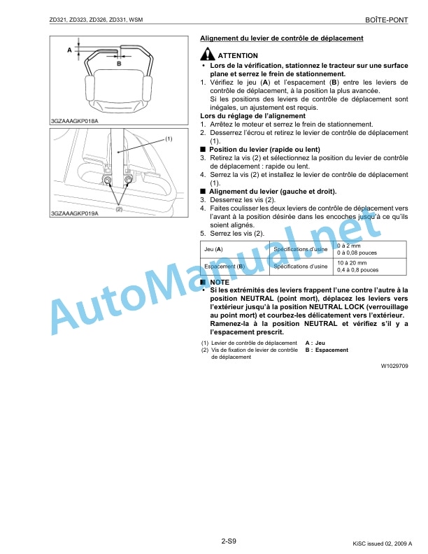 Kubota ZD321, ZD323, ZD326, ZD331 Zero Turn Mower Workshop Manual PDF FR-4