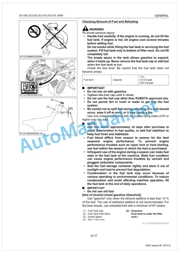 Kubota ZG124E, ZG123S, ZG127E, ZG127S Workshop Manual PDF-2