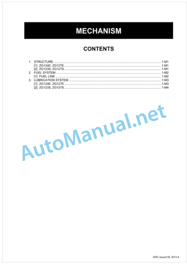 Kubota ZG124E, ZG123S, ZG127E, ZG127S Workshop Manual PDF-3