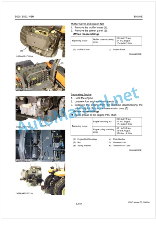 Kubota ZG20, ZG23 Zero Turn Mower Workshop Manual PDF-2