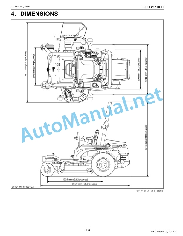 Kubota ZG227L-60 Supplement Workshop Manual PDF-3