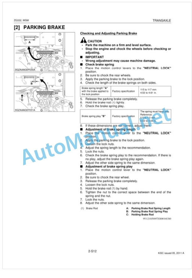 Kubota ZG332 Workshop Manual PDF-4